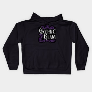 Gothic Glam - Mystique Vintage Swirl Design Kids Hoodie